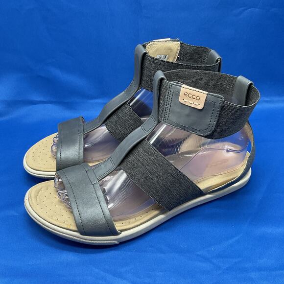 Ecco Shoes - Ecco Gray Strappy Sandal Womens 8/8.5